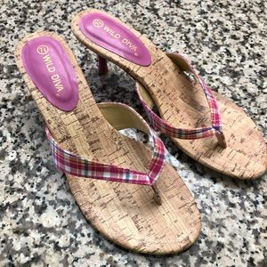 Pretty pink 2” mini heel shoes. Brand New